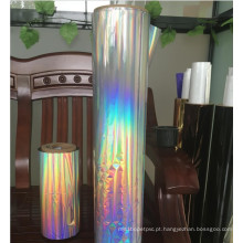 Laser print pvc film / pvc holographic laser film / metallized opp film for wrapping gift